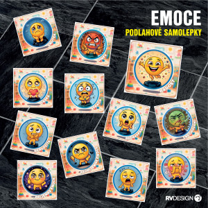 EMOCE samolepky na podlahu