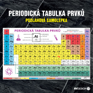 PERIODICKÁ TABULKA PRVKŮ na podlahu
