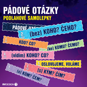 PÁDOVÉ OTÁZKY – podlahové samolepky