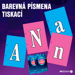 BAREVNÁ PÍSMENA TISKACÍ